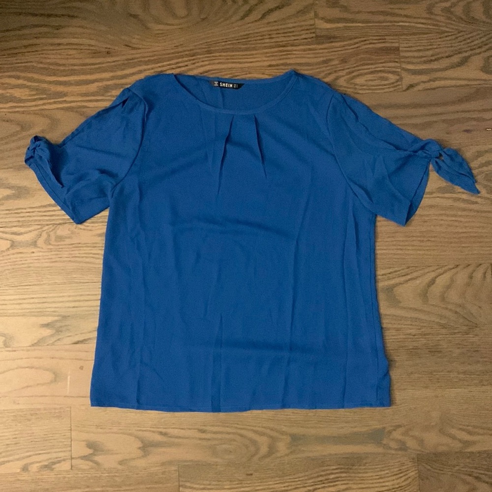 SHEIN blue blouse